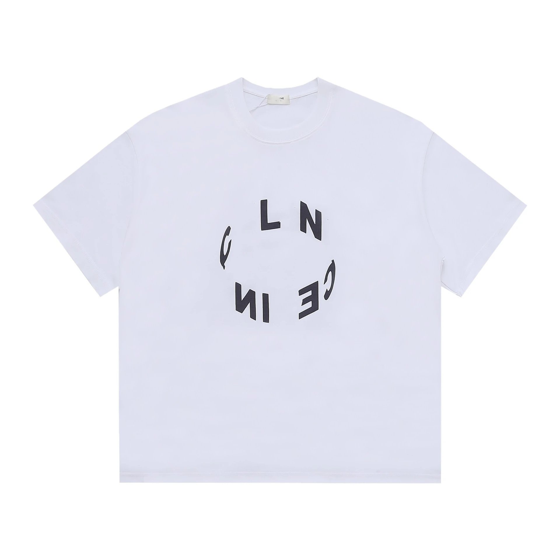 2025夏季新款CEL家LOGO字母印花宽松版型短袖宽松T恤男女