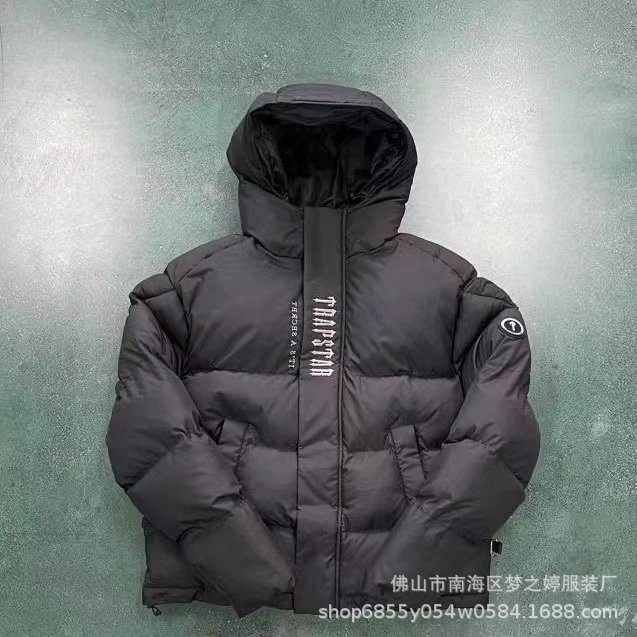 Trapstar连帽冬季新款男士棉服夹克高街外套短款加厚保暖防风