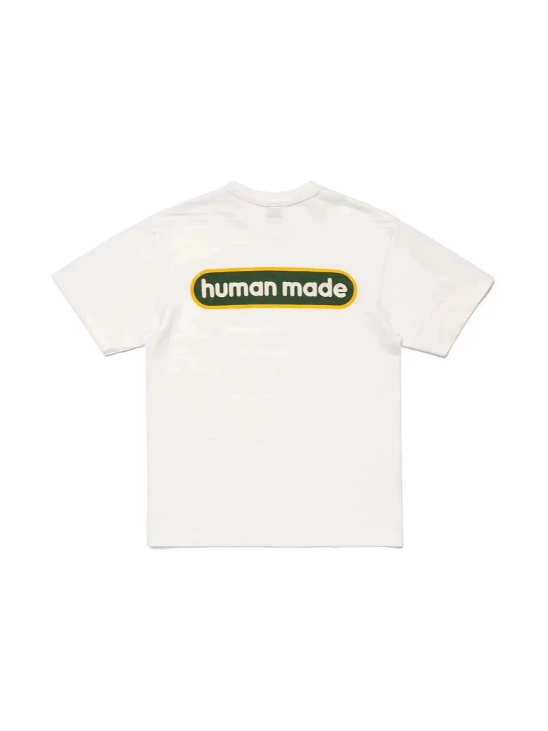 日系潮牌human 英文字母圆领T恤男女款情侣款潮流打底衫