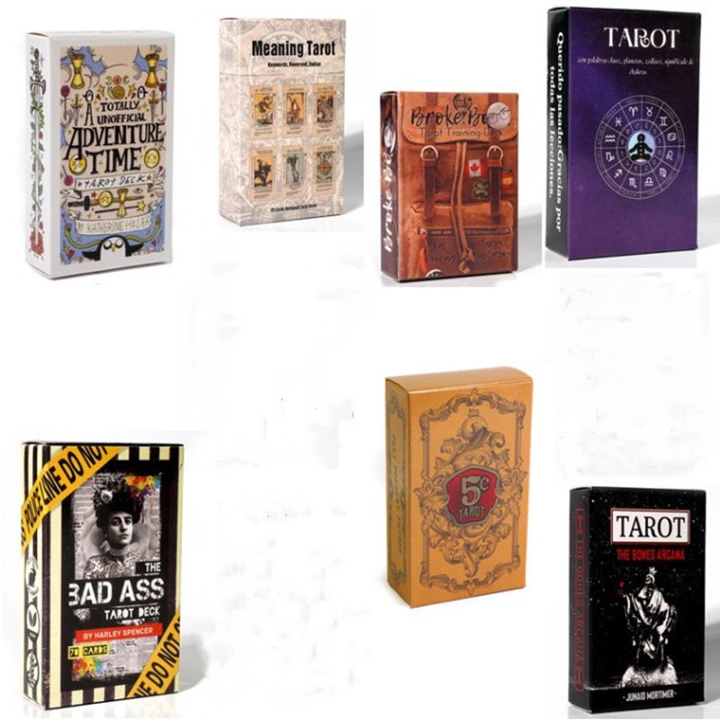 2023新款塔罗牌英文版桌游卡牌Tarot Cards卡牌西班牙语学习塔罗