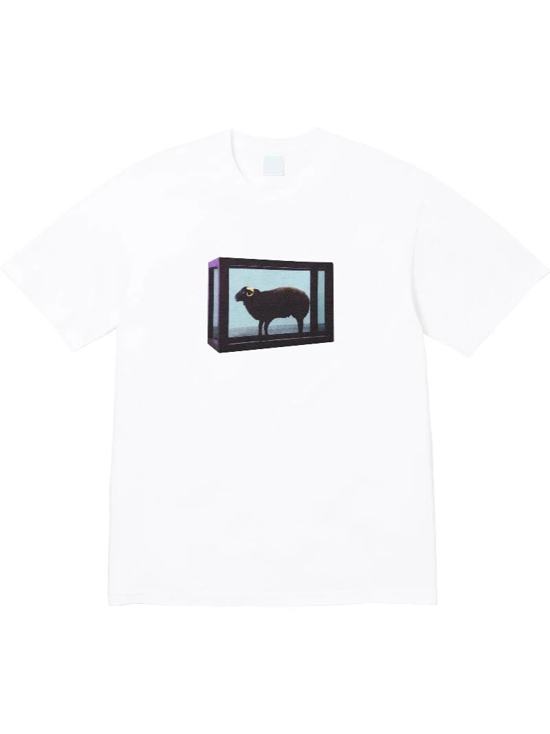 25SS Damien Hirst Tee艺术家联名山羊绵羊短袖T恤纯棉男女款打底