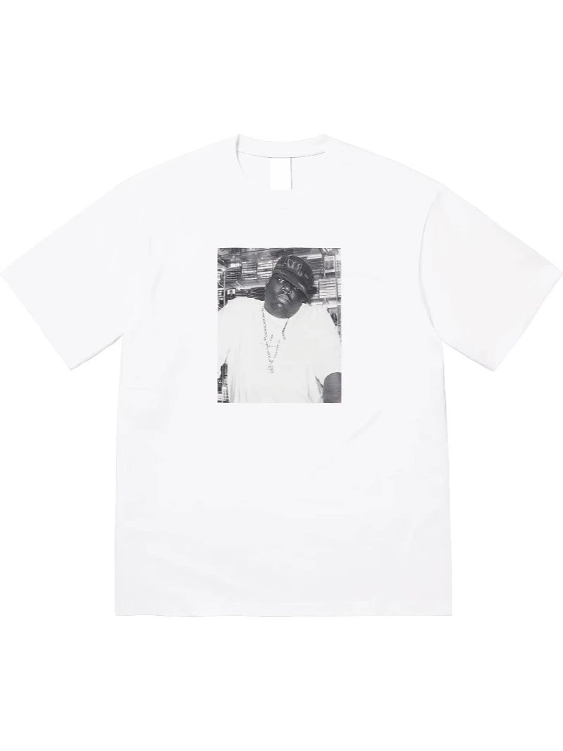 24FW  BIGGIE  S/S TOP 联名说唱人物照片短袖T恤纯棉打底衫TEE