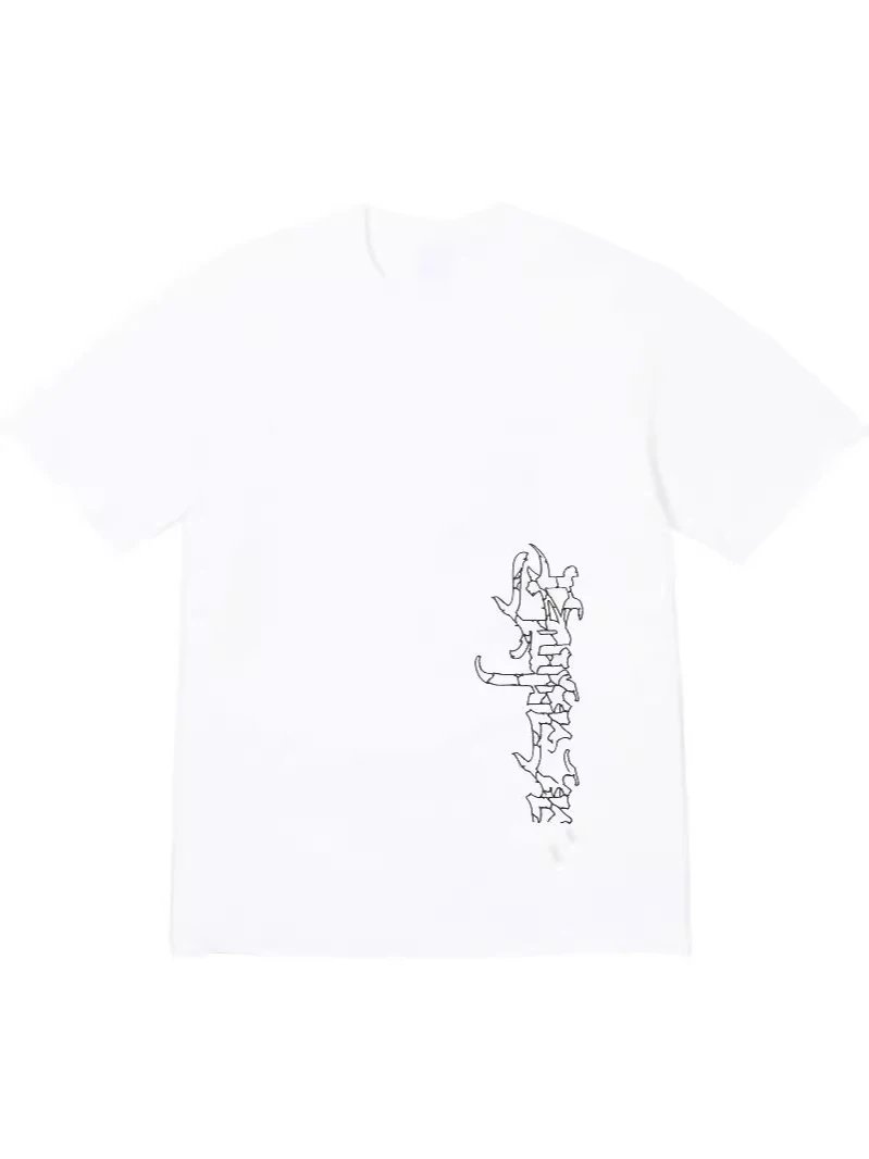 24FW Satan Tee 背后动漫人物撒旦印花短袖T恤纯棉打底衫男女款