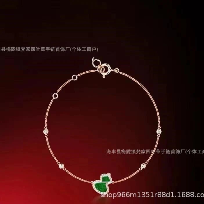 麒麟葫芦手链镀18k金玫瑰金红玛瑙首饰镶钻手环本命年红绳轻奢ins