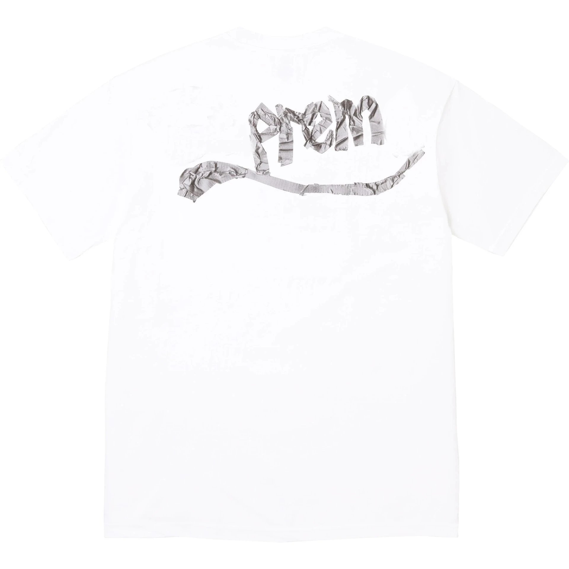 25SS Tape Tee 背后胶带LOGO印花短袖T恤纯棉男女款打底衫