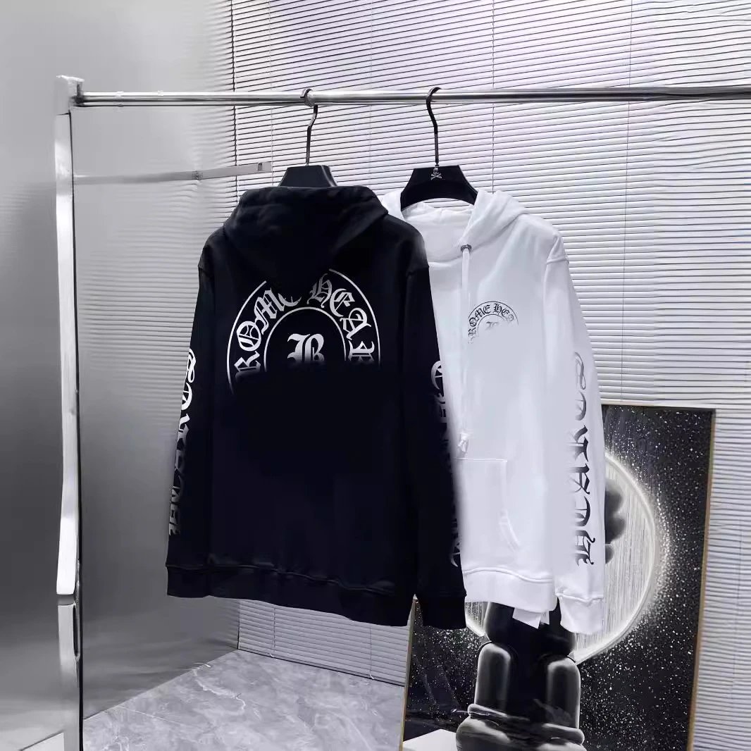 秋冬潮牌CH合作款套头卫衣宽松休闲连帽卫衣套头帽衫情侣款