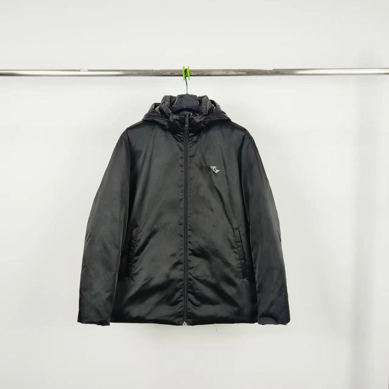 P家款可拆卸帽双面穿纯色羽绒服夹克外套男女