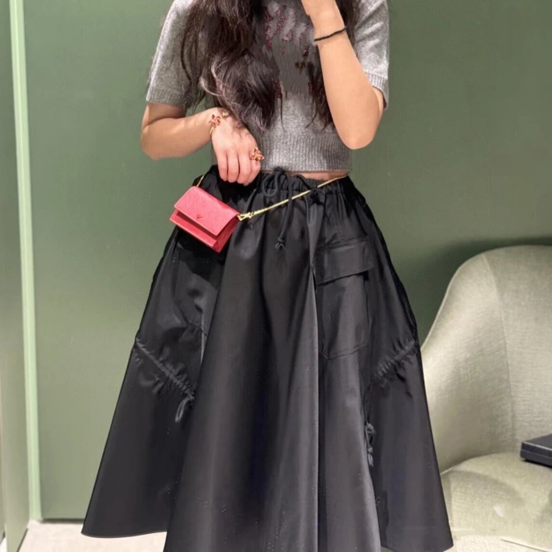 高品MIU缪家字母刺绣宽松半拉链POLO衫翻领卫衣男女