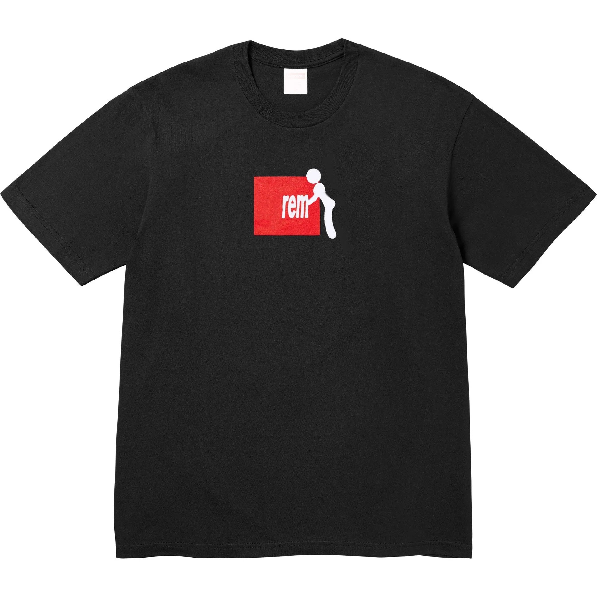 25FW Stick Tee 胸前Logo小人偶短袖纯棉T恤打底衫男女款半袖t