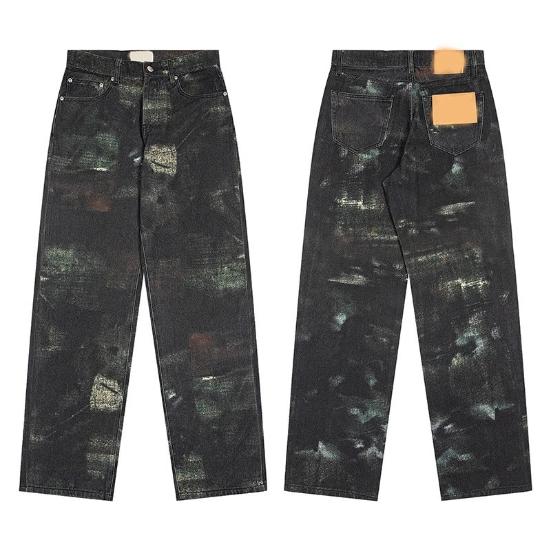 FW24 BIG OL' JEAN STENPAT CAMO多口袋宽松徽标贴片牛仔裤男女款