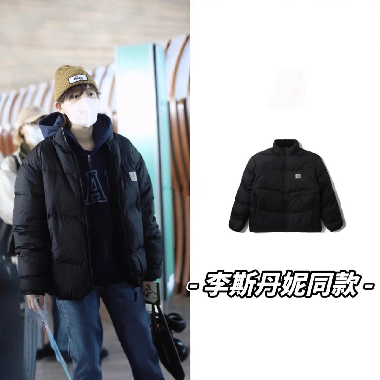 卡哈T棉服秋冬男女情侣加厚加绒双面穿外套羊羔绒棉衣潮