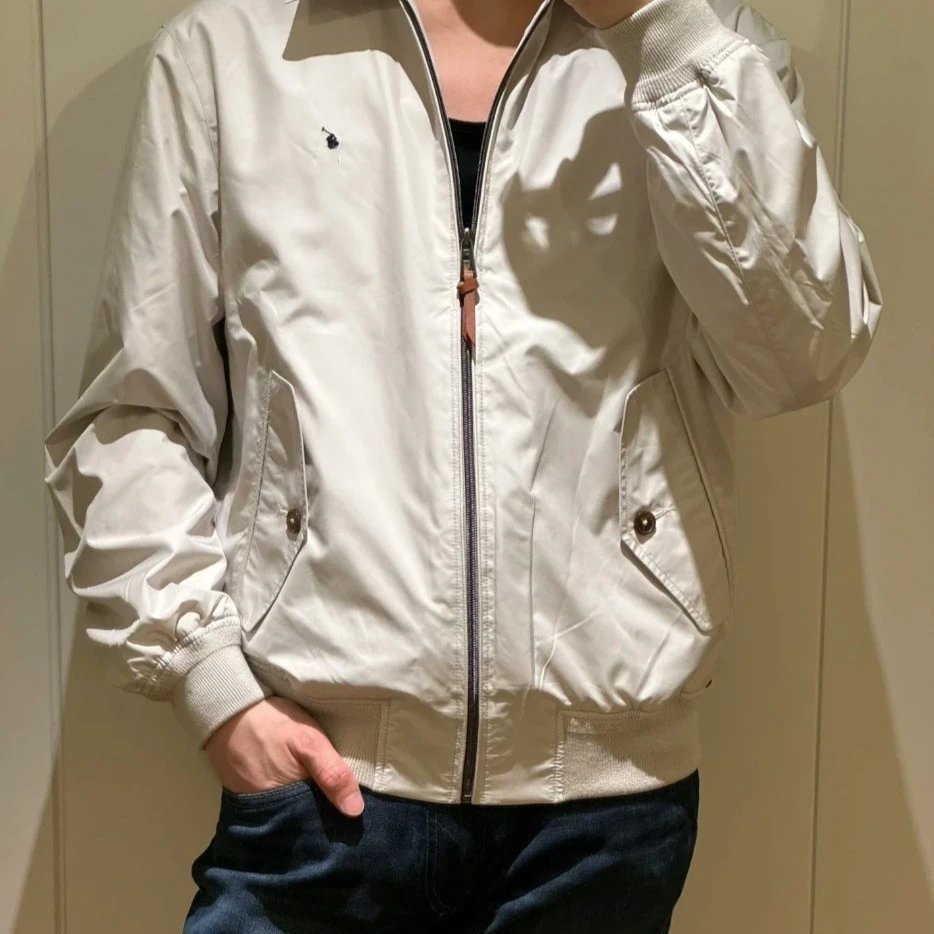 RL拉夫小马明星同款老钱风老干部立领工装哈灵顿防水夹克外套男女