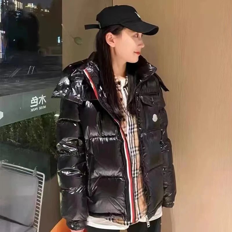2025新款M家冬季羽绒棉服男女经典宽松加厚情侣外套