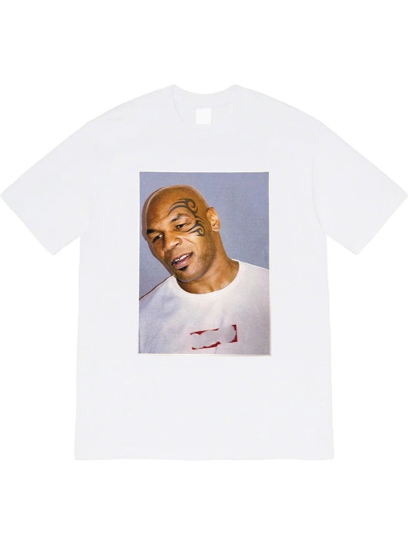 07SS Mike Tyson Tee 泰森拳印花短袖T恤男女同款宽松纯棉打底衫