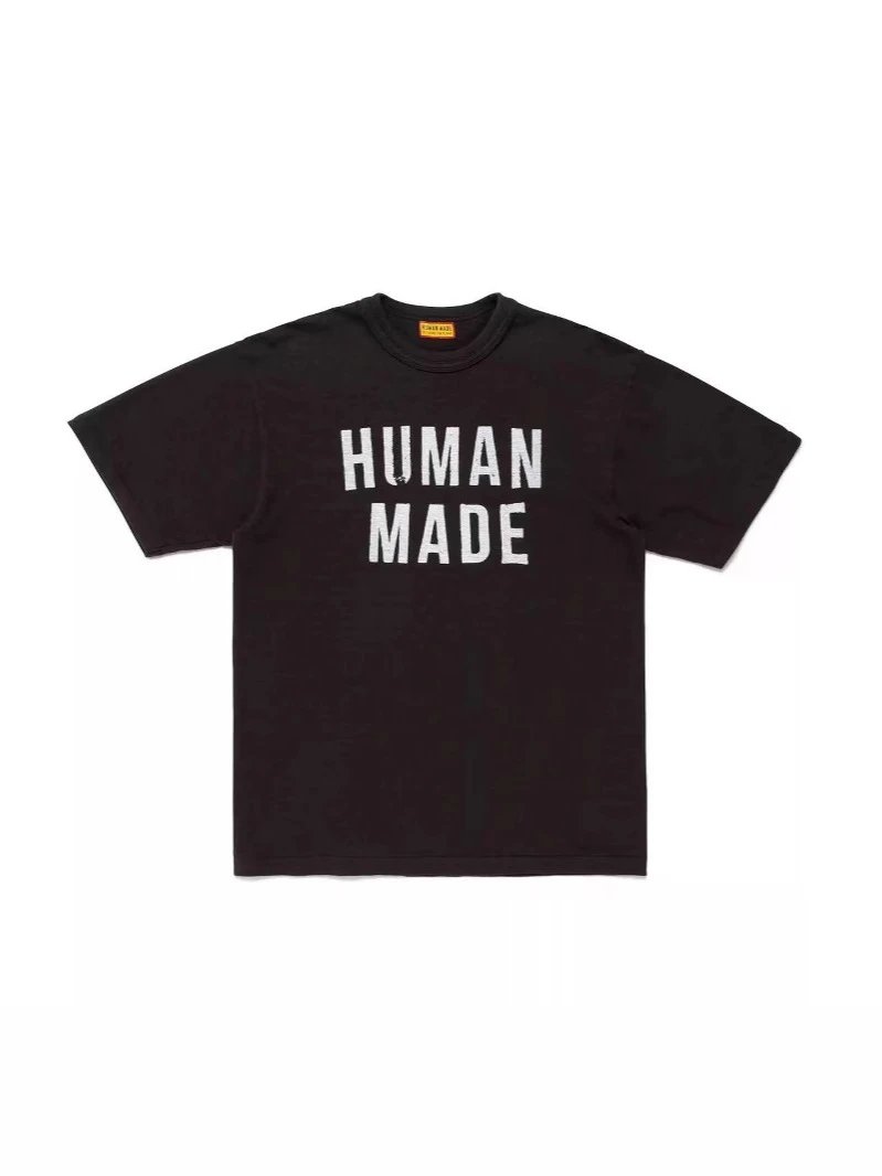 夏季潮牌Human made英文字母图案短袖T恤宽松男女款情侣款半袖