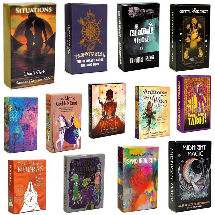 2023新款塔罗牌神谕卡英文版桌游卡牌Tarot Cards桌游卡牌