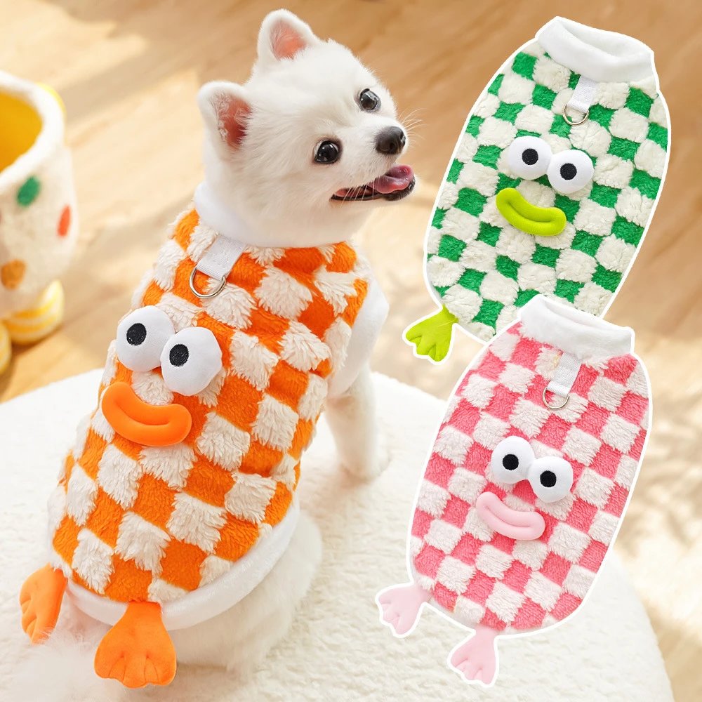 秋冬宠物狗狗猫咪衣服狗用品搞怪可爱猫卡通泰迪比熊小中型犬