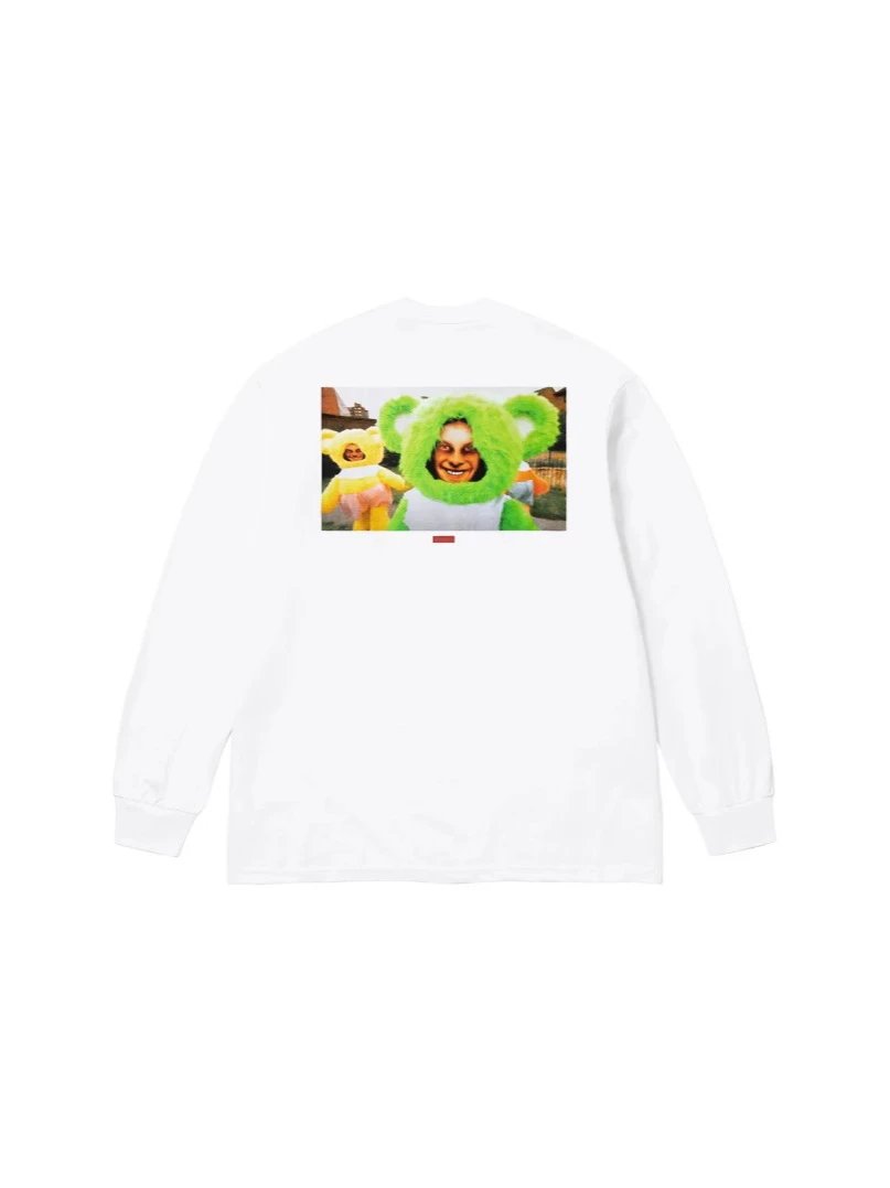 SS25 Aphex Twin Donkey Rhubarb L/S Tee联名款后背英文长袖T恤