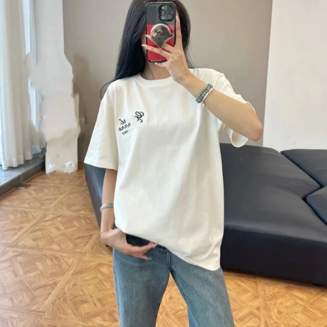GU家 新款简约字母logo图案印花短袖T恤上衣男女