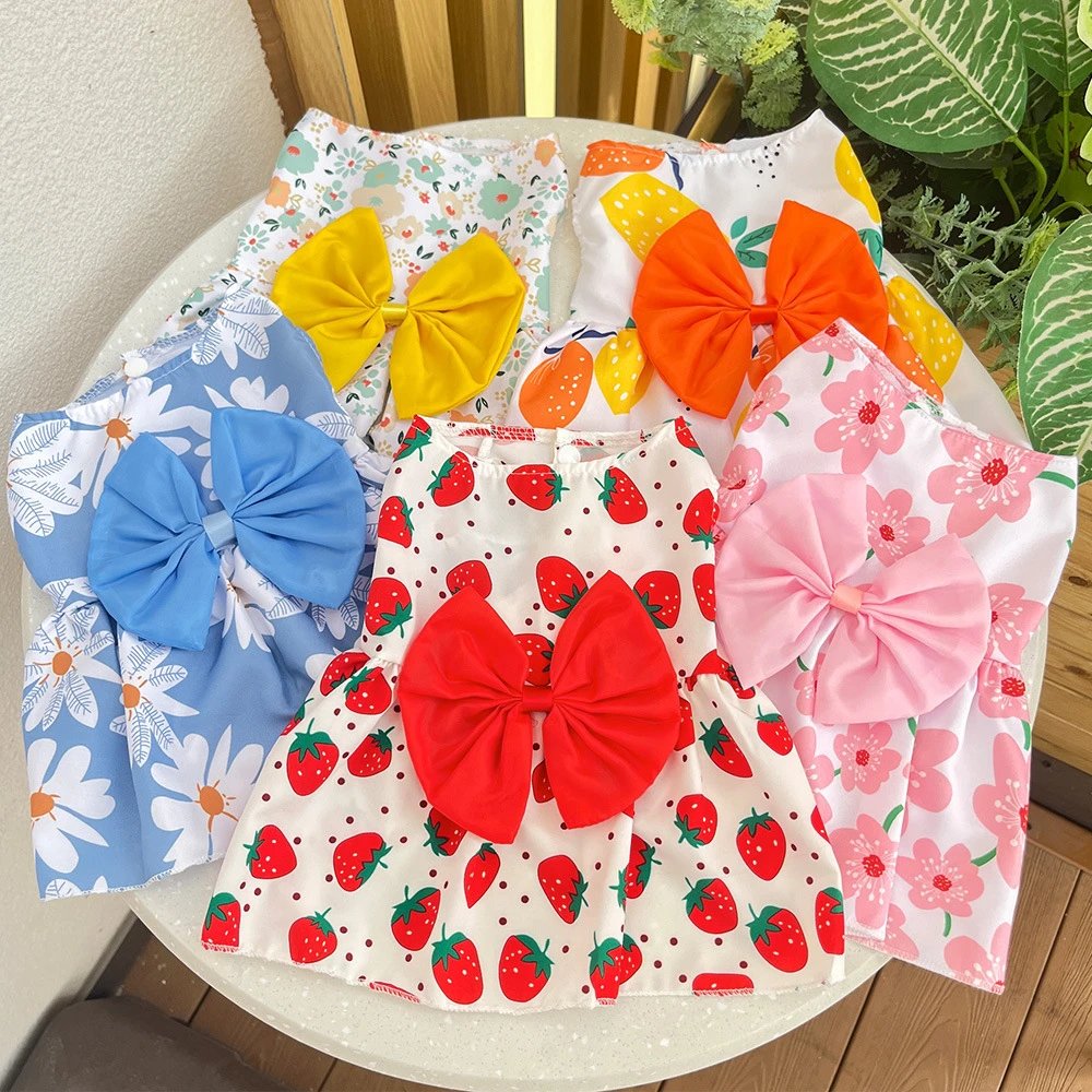 春夏狗狗裙子猫宠物衣服泰迪法斗比熊猫咪用品狗衣服服饰