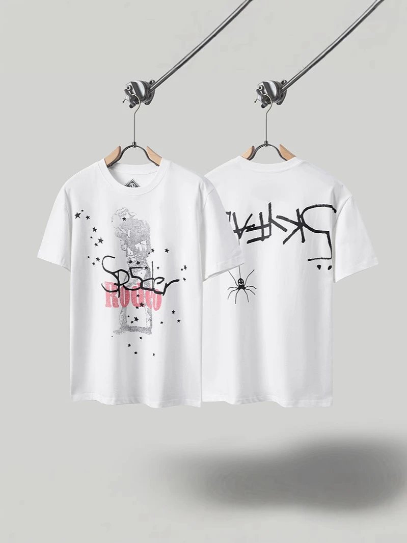 Travis Scott FW24 DAYS BEFORE RODEO周边 星星印花图案短袖男款