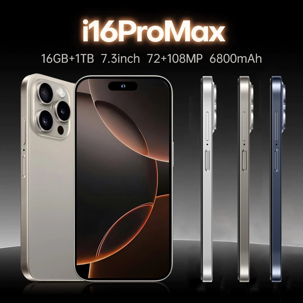 热销爆款i16 Pro Max手机16+1TB灵动岛安卓12智能手机