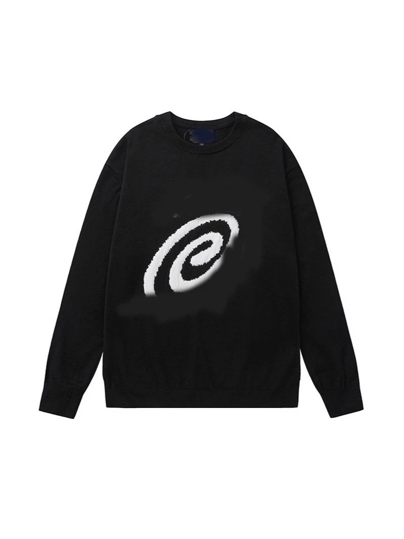 FW25 蚊香旋涡Logo Curly S Sweater蚊香图案字母提花套头毛衣款