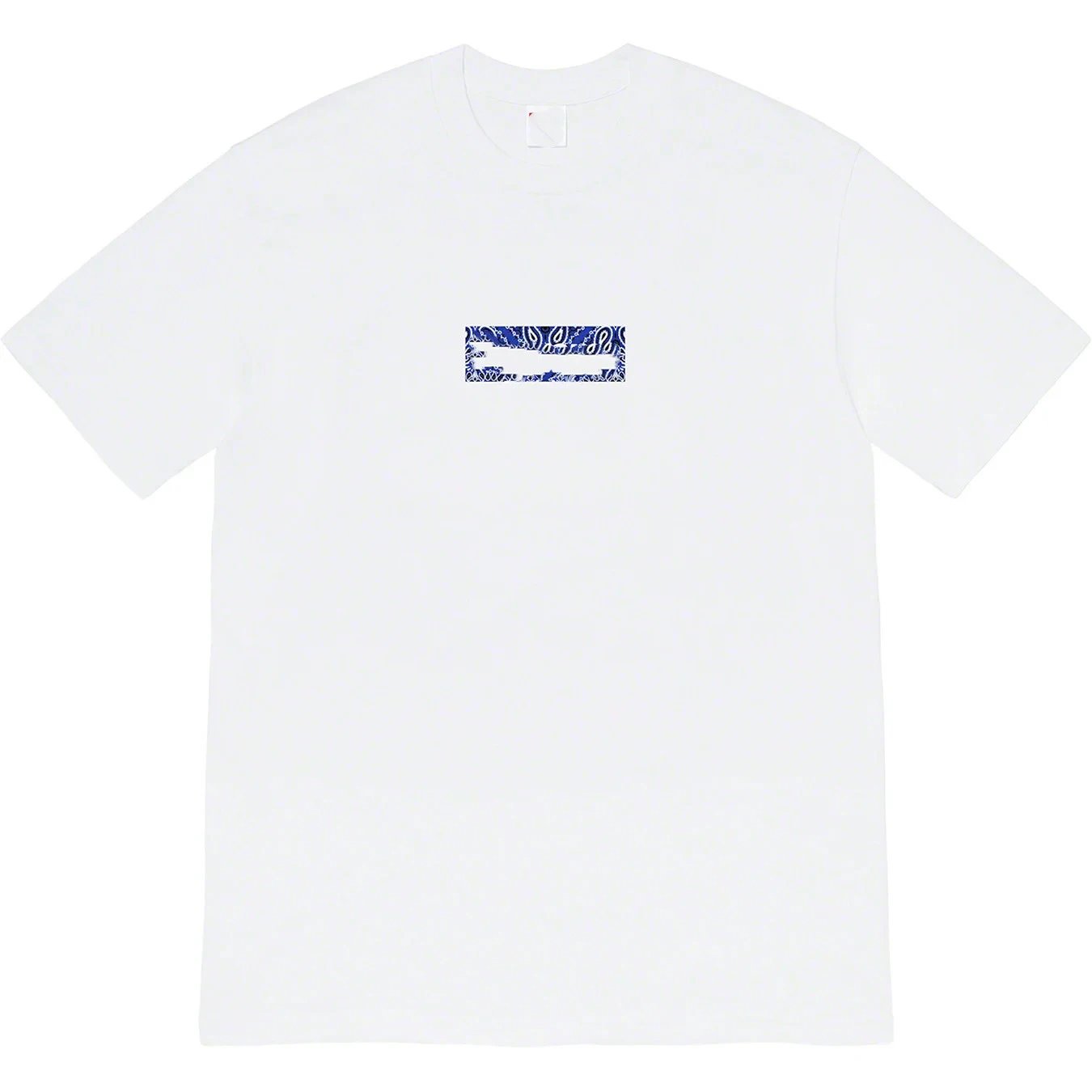 19fw Bandana Box Logo Tee腰果花bogo纯棉短袖T恤打底衫半袖情侣