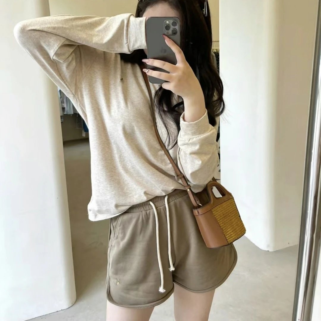 拉夫小马家小标战马燕麦套装基础短裤女装