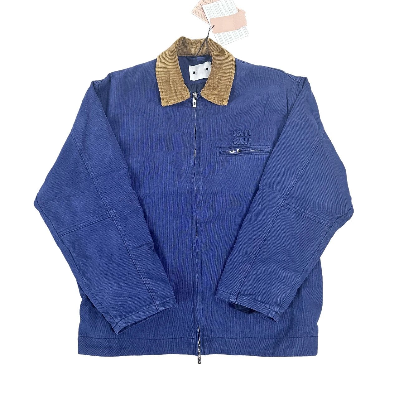 MIU缪家网红款贴布刺绣伐木夹克棉服外套男女