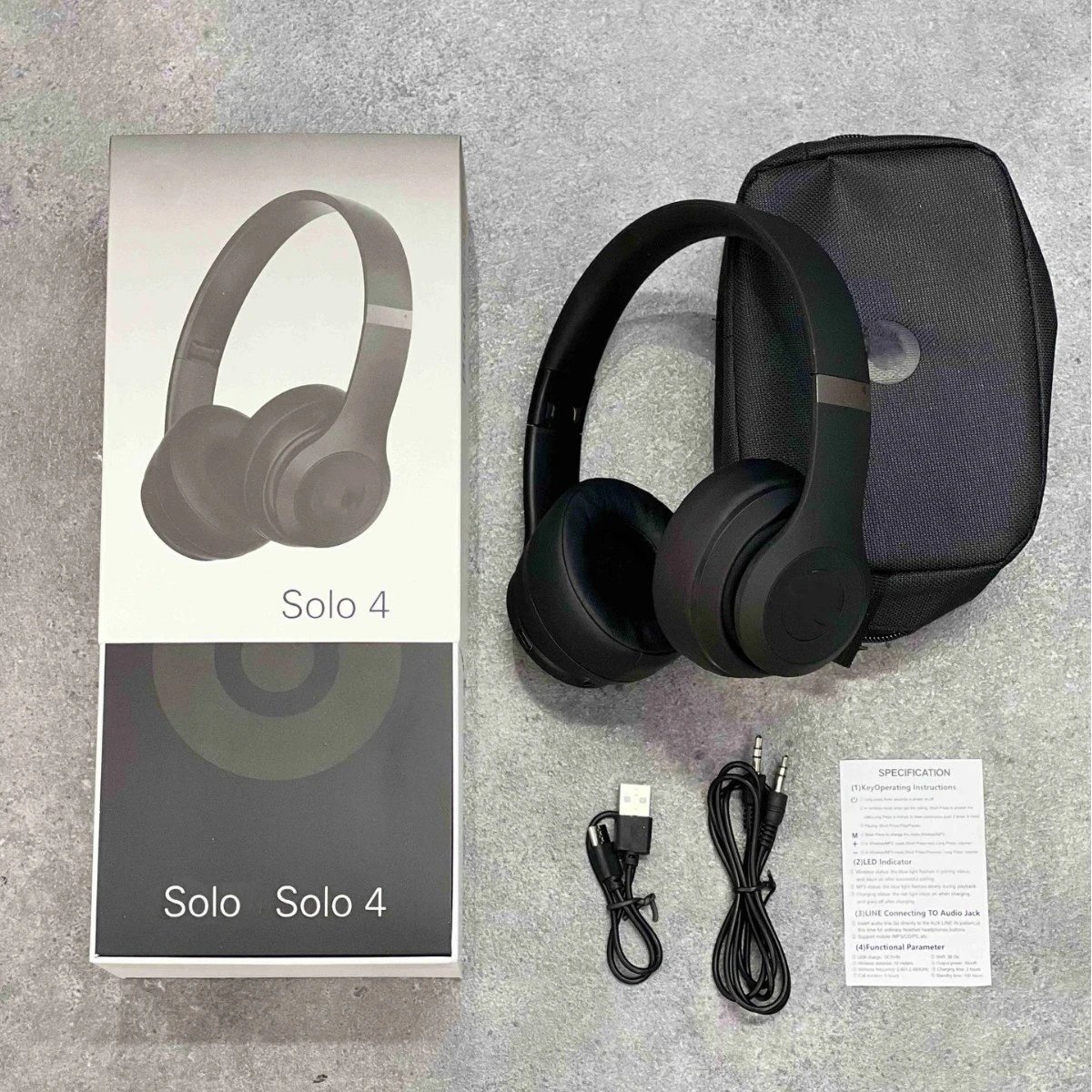 新款适用于solo4录音师四代立体棉头戴式无线弹窗蓝牙耳机