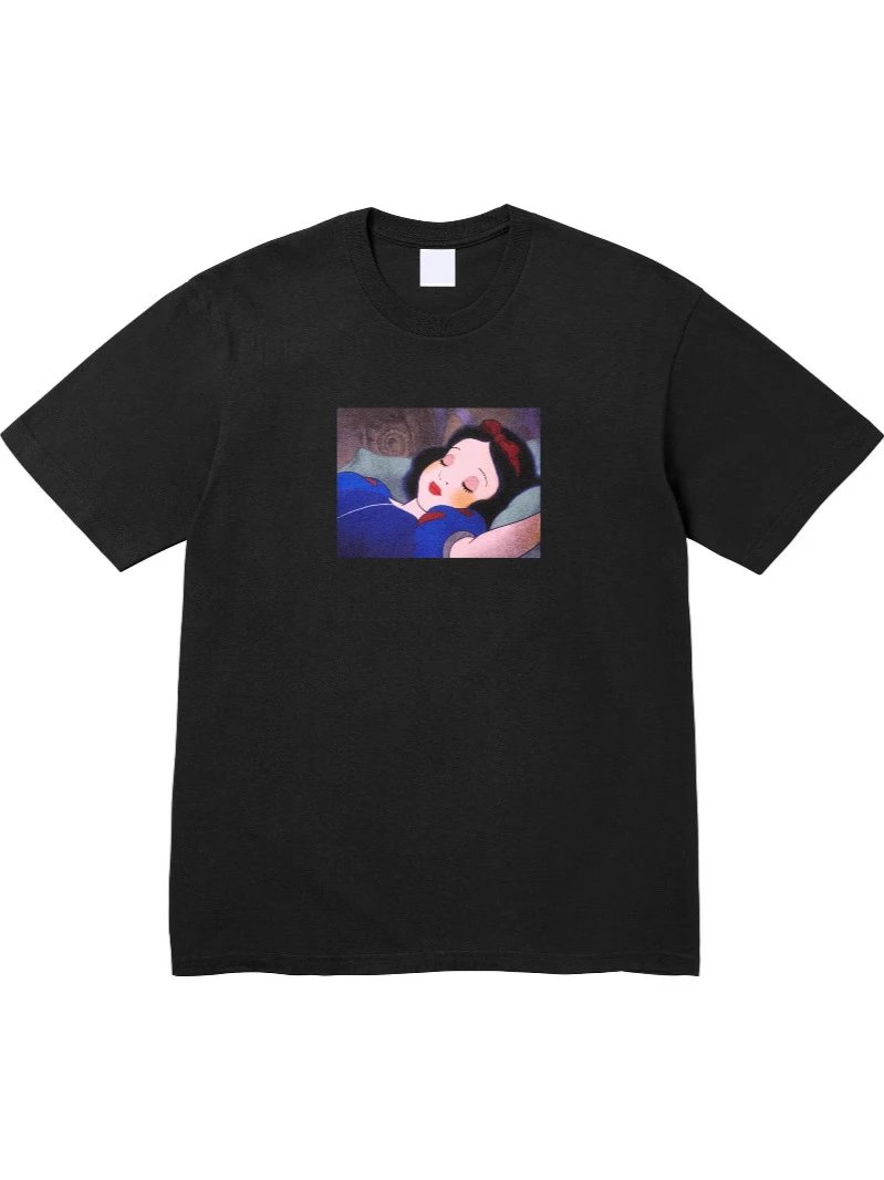 24FW Snow White Tee 白雪公主背后Logo 短袖T恤纯棉打底衫男女款