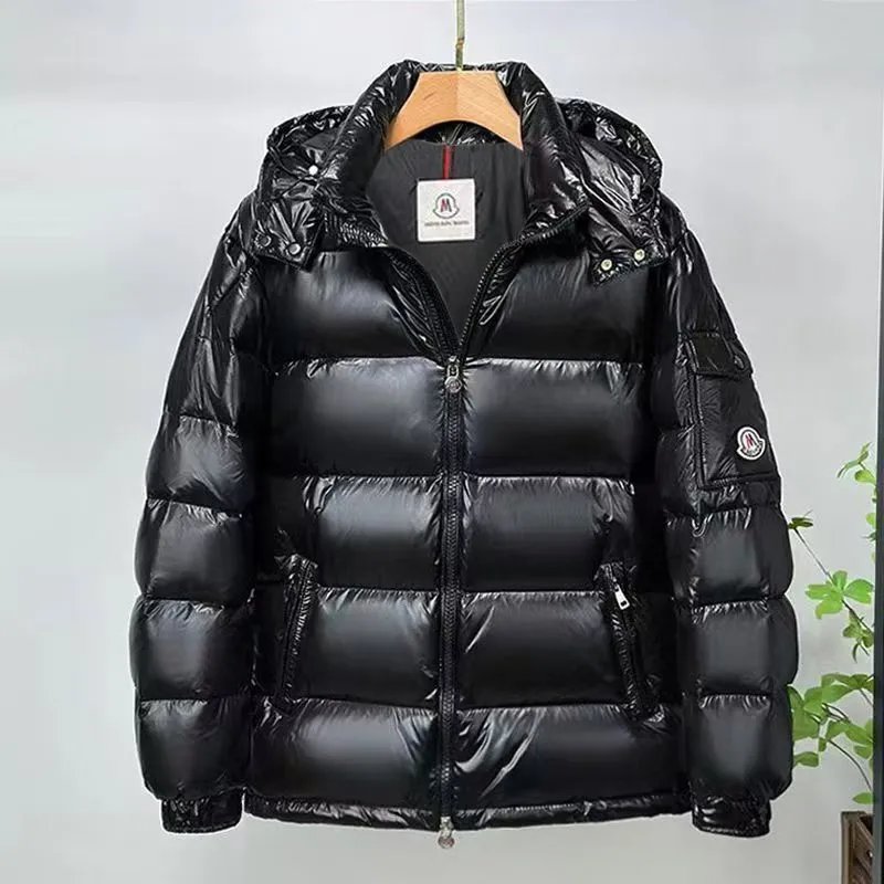 蒙家玛雅情侣款男女同款羽绒服短款加厚鸭绒保暖亮面免洗外套百搭