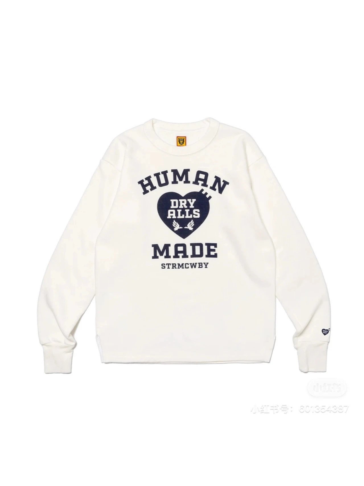 夏季潮牌Human made爱心圆领宽松休闲款长袖男女款情侣款