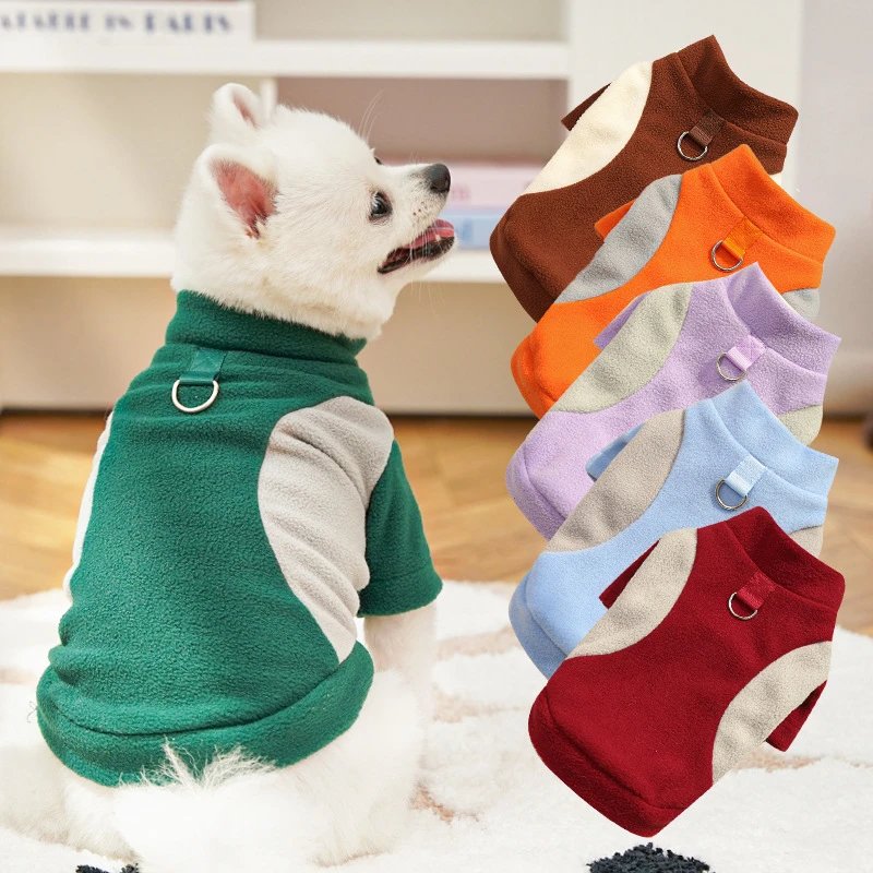 秋冬新品狗狗服饰猫咪衬衫宠物打底衫猫衣服狗用品加绒运动