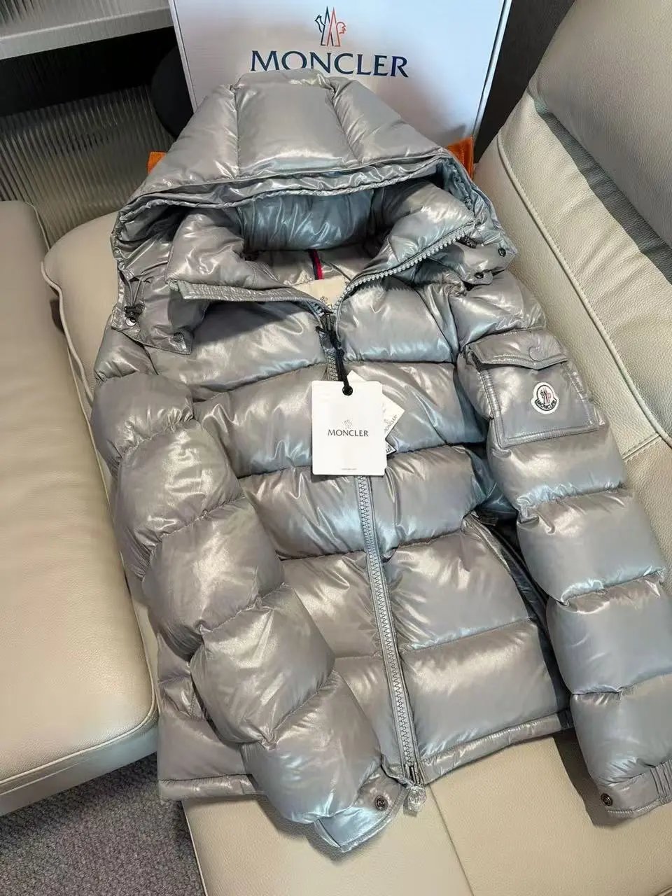M家连帽玛雅羽绒服男女同款士白鸭绒加厚保暖防寒连帽外套情侣装