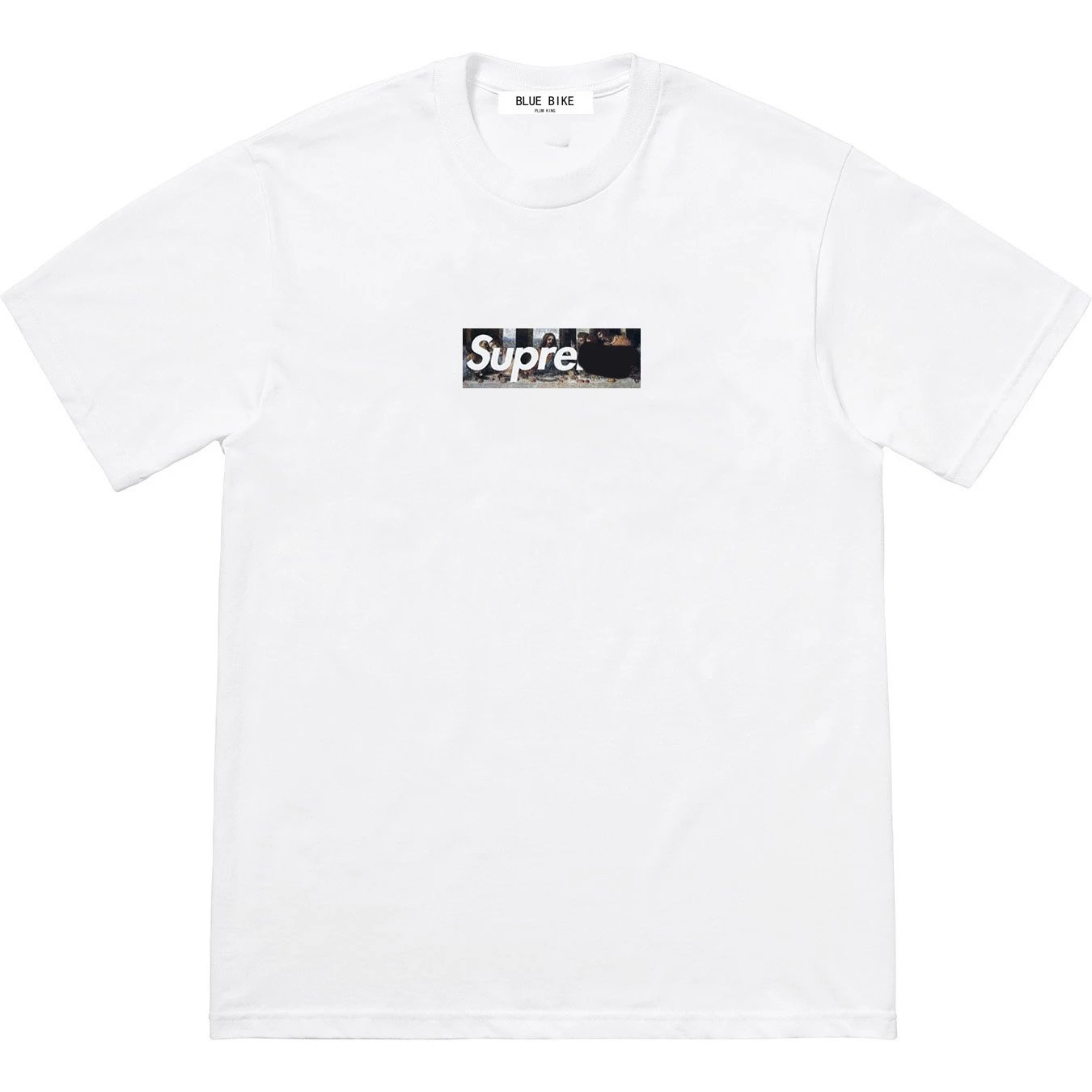 21SS box Logo Tee 限定米兰开幕式印花短袖宽松短袖圆领T恤情侣