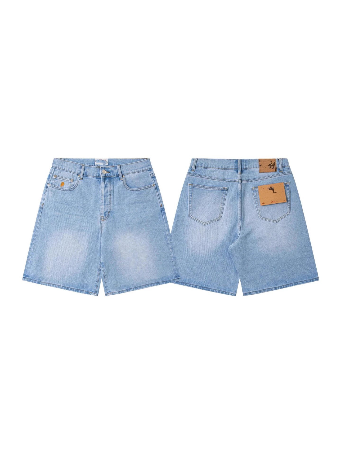 Stussy SS25 BIG OL' JEAN DENIM 美式复古简约牛仔短裤宽松休闲