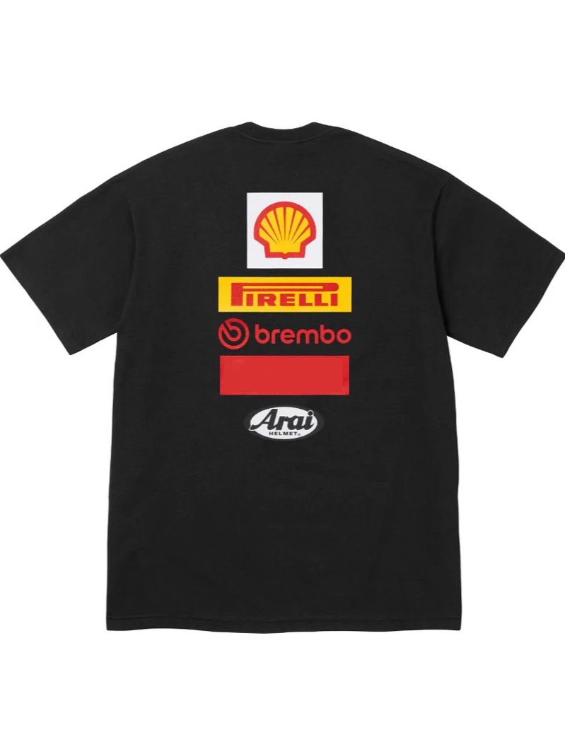 24SS Ducati Logo Tee 杜卡迪联名款印花短袖T恤男女同款情侣潮