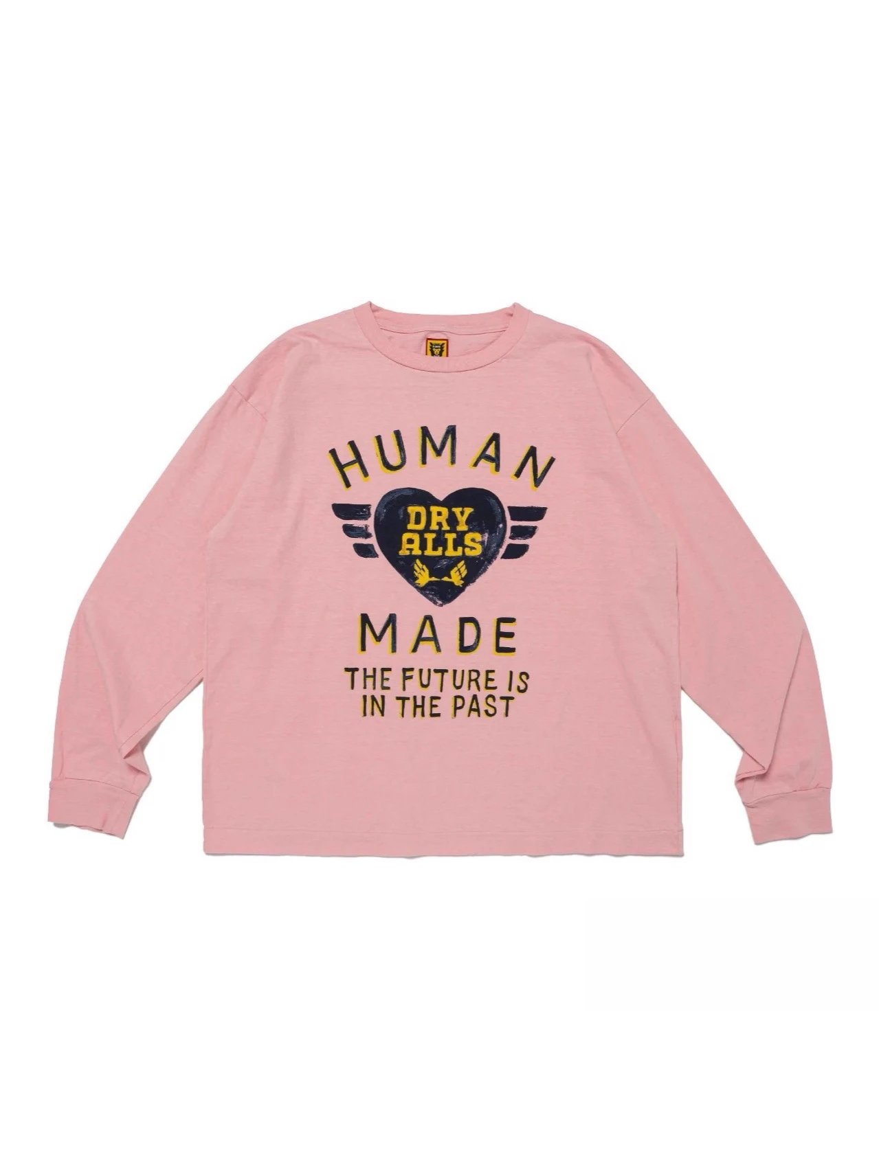 夏季潮牌Human made爱心翅膀长袖T恤宽松男女款情侣款t